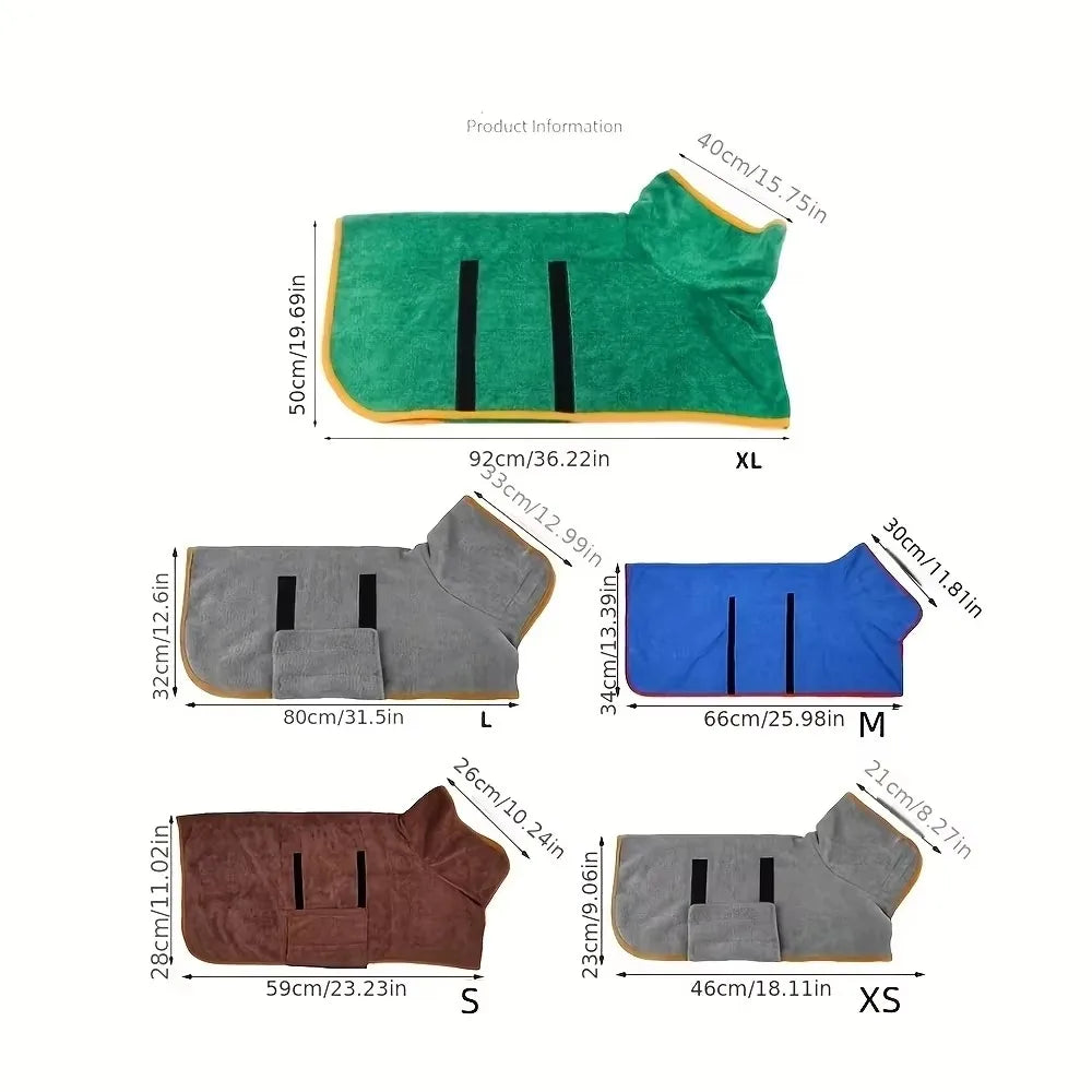 Neuer Hundebademantel, saugfähig, schnelltrocknendes Badetuch für Haustiere, Hundebadetuch, große und kleine Hunde, sauberer, saugfähiger Bademantel, Haustierprodukte für Katzen