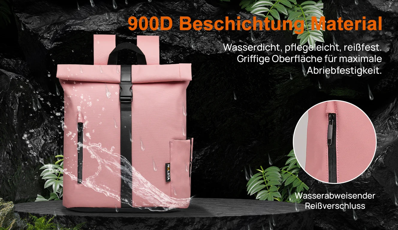 22L Diebstahlsicherer Reiserucksack für Laptop, Mehrfächer-Leichtgewicht-Tagesrucksack für Herren und Damen, Schule, Outdoor, Sport, passend für 15,6-Zoll-Laptops, in 6 Farben