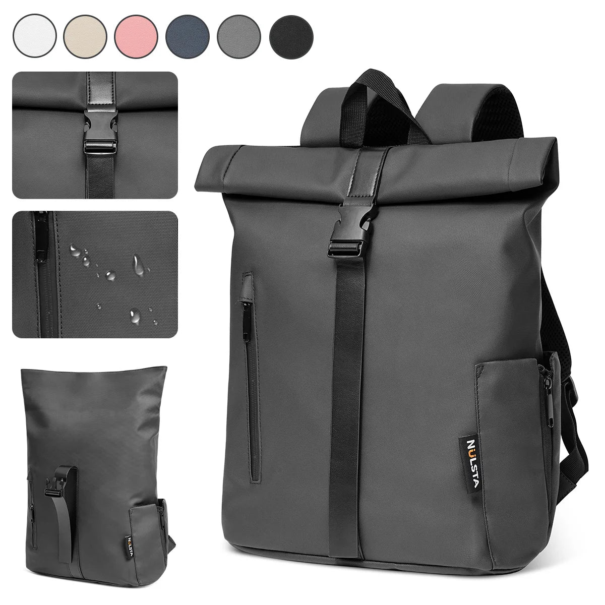 22L Diebstahlsicherer Reiserucksack für Laptop, Mehrfächer-Leichtgewicht-Tagesrucksack für Herren und Damen, Schule, Outdoor, Sport, passend für 15,6-Zoll-Laptops, in 6 Farben