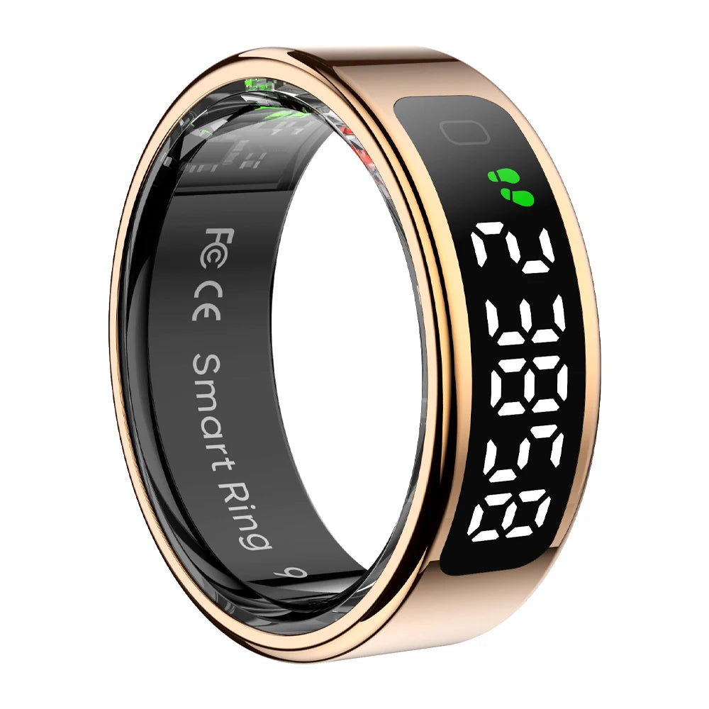 COLMI R12 Smart Ring 2025 mit Bildschirm und Touch, Wireless Charging, Gesundheitsmanager, 5 ATM wasserdicht für Männer Frauen