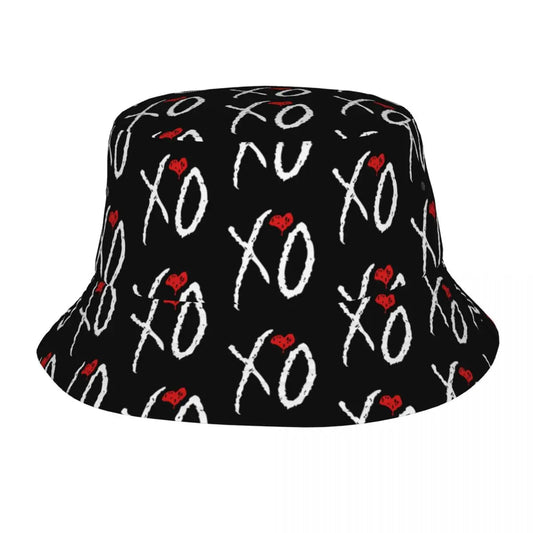 The Weeknd Logo Bucket Hüte Sommer Strand Urlaub Getaway Rock Punk Musik Angeln Fischer Hut für Camping Männer Frauen Bob Hut