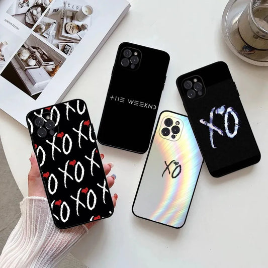 Die W-Weeknd XO-Telefonhülle für iPhone 16,15,14,13,12,11,Pro,Max,Mini,8,7,Plus,SE2,X,XR,XS,MAX Silikon-Softcover